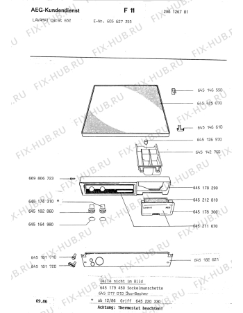 Взрыв-схема стиральной машины Aeg LAV521 - Схема узла Section1